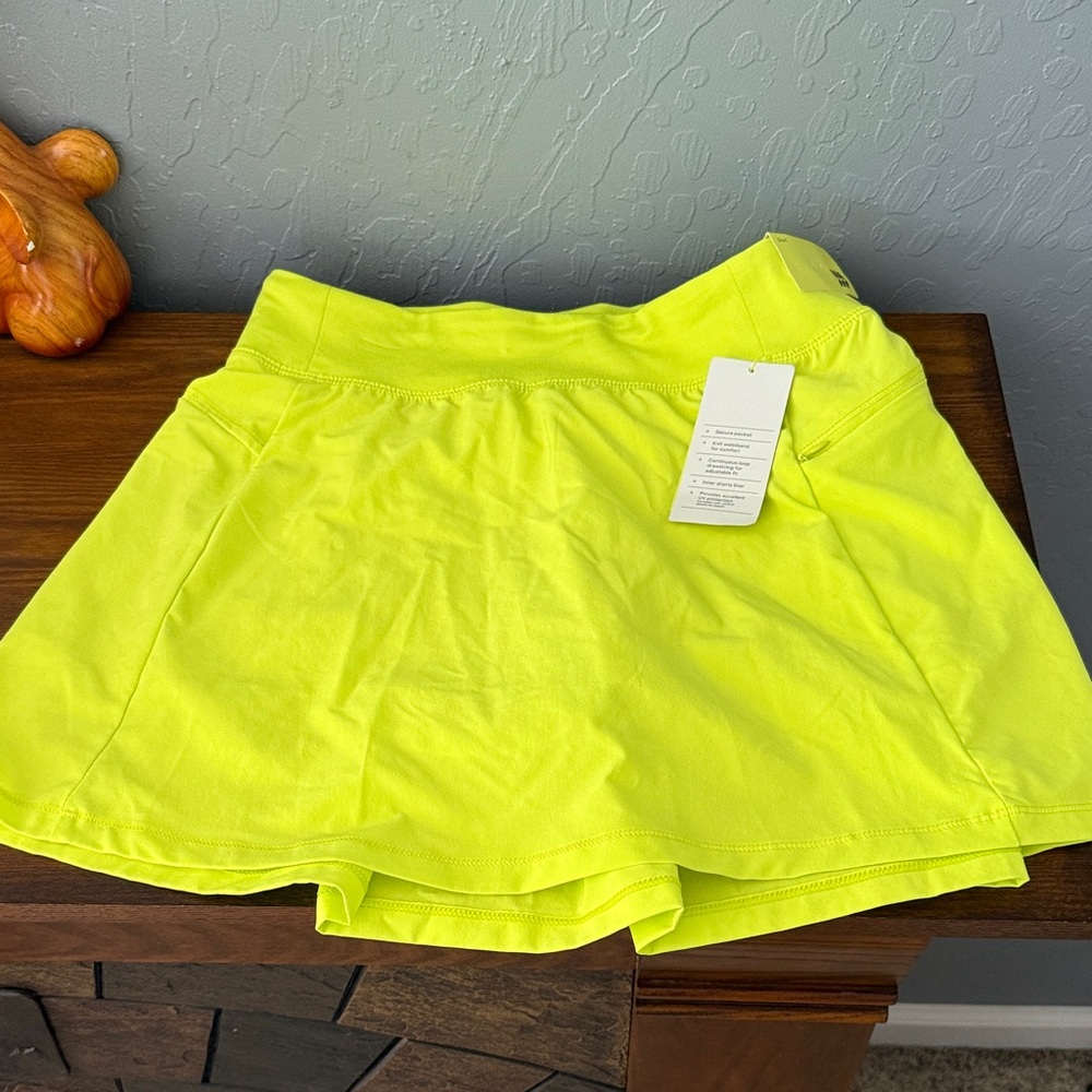 All in Motion Neon bright green Kids Skort